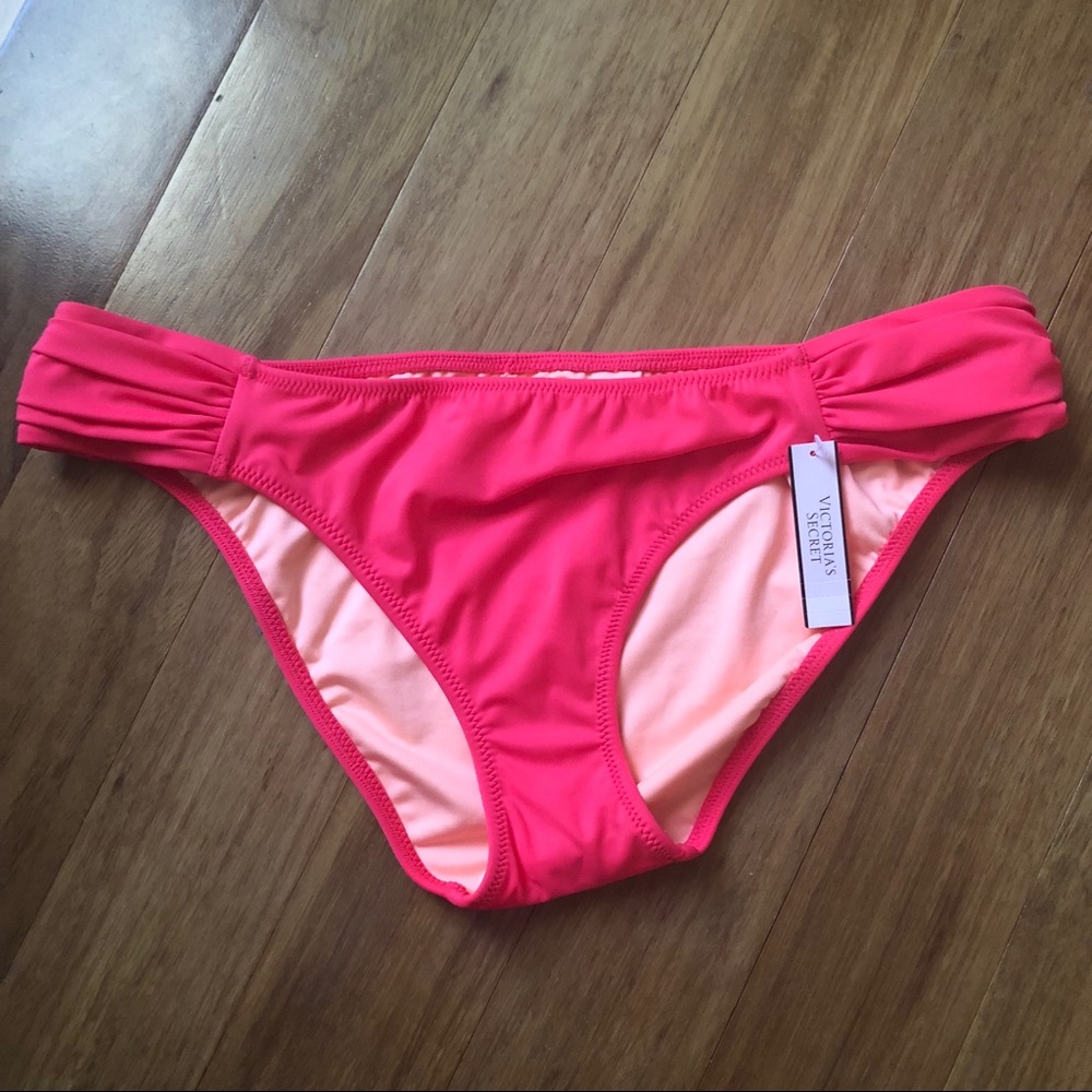 NWT VS Knockout Bikini Bottom Bright Pink / Coral